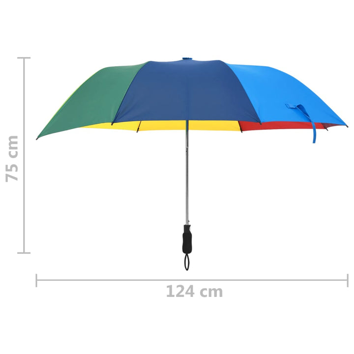 Paraplui automatisch inklapbaar 124 cm meerkleurig