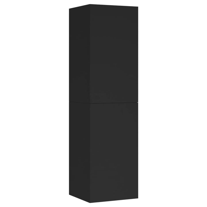 Tv-meubel 30,5x30x110 cm bewerkt hout zwart