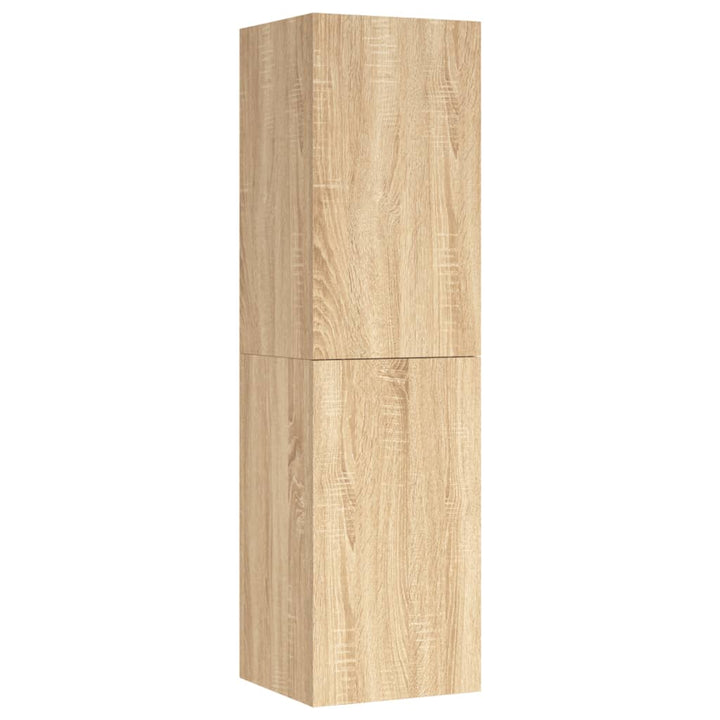 Tv-meubel 30,5x30x110 cm bewerkt hout sonoma eikenkleurig