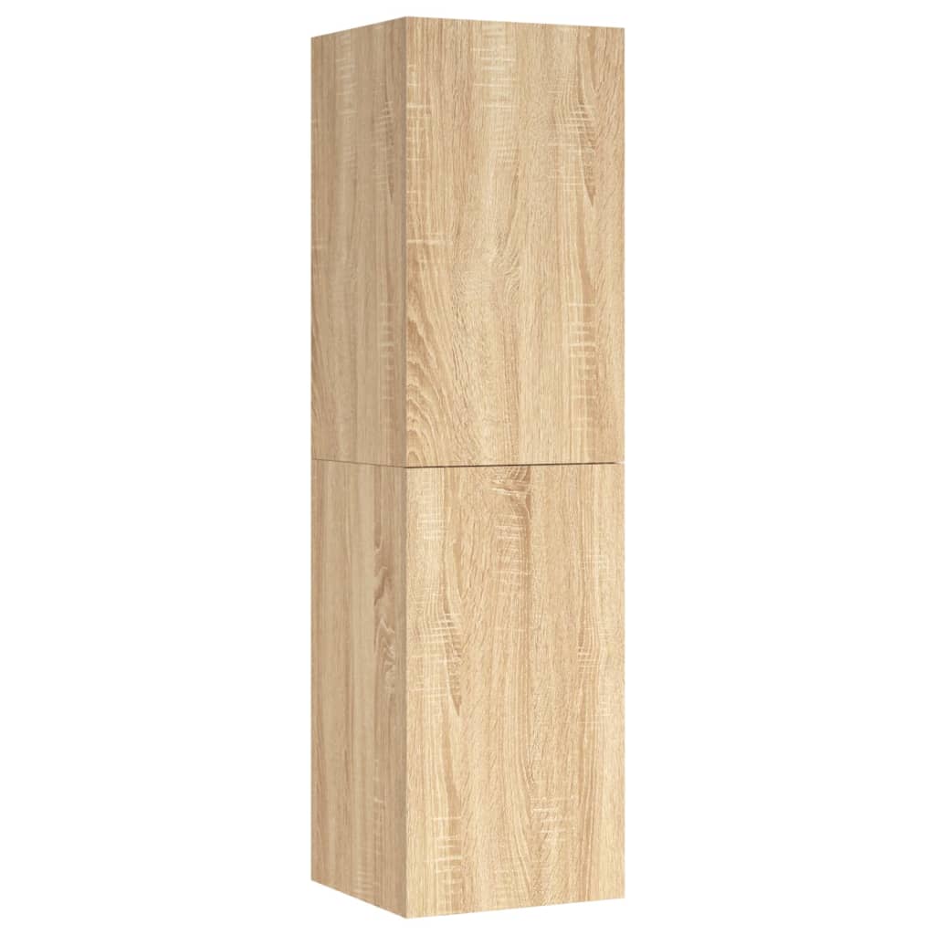 Tv-meubels 2 st 30,5x30x110 cm bewerkt hout sonoma eikenkleurig