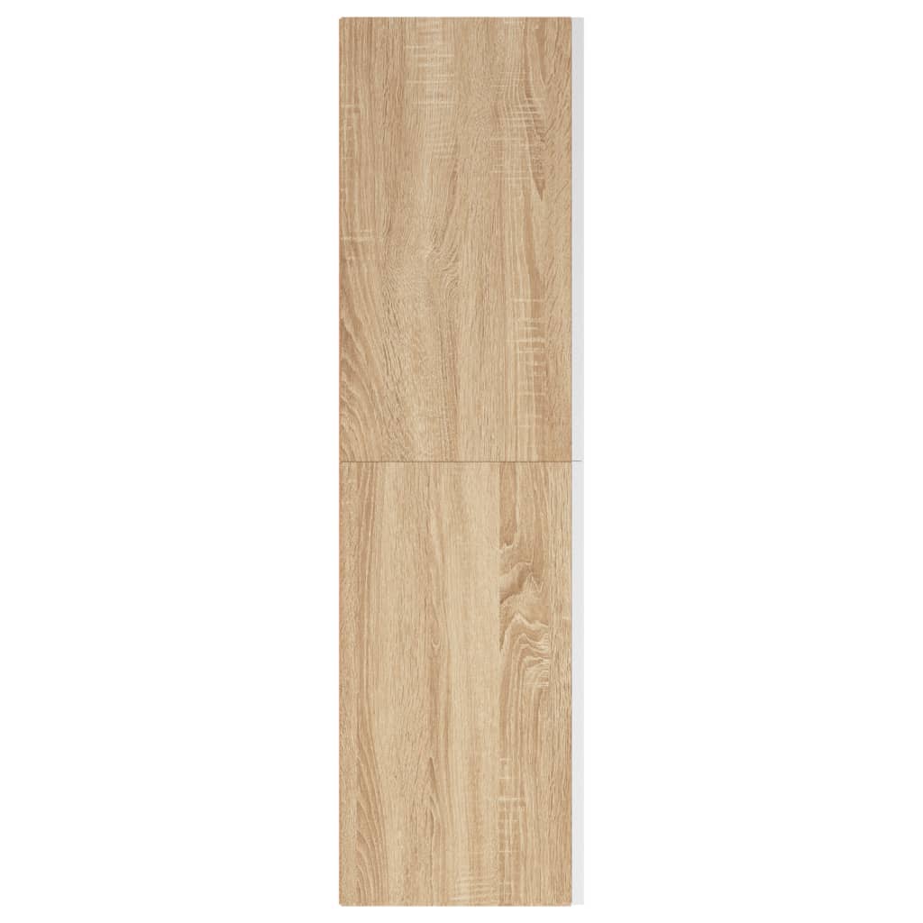 Tv-meubels 2 st 30,5x30x110 cm bewerkt hout wit sonoma eiken