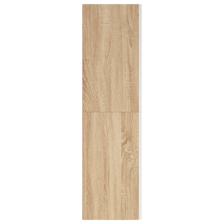 Tv-meubels 2 st 30,5x30x110 cm bewerkt hout wit sonoma eiken