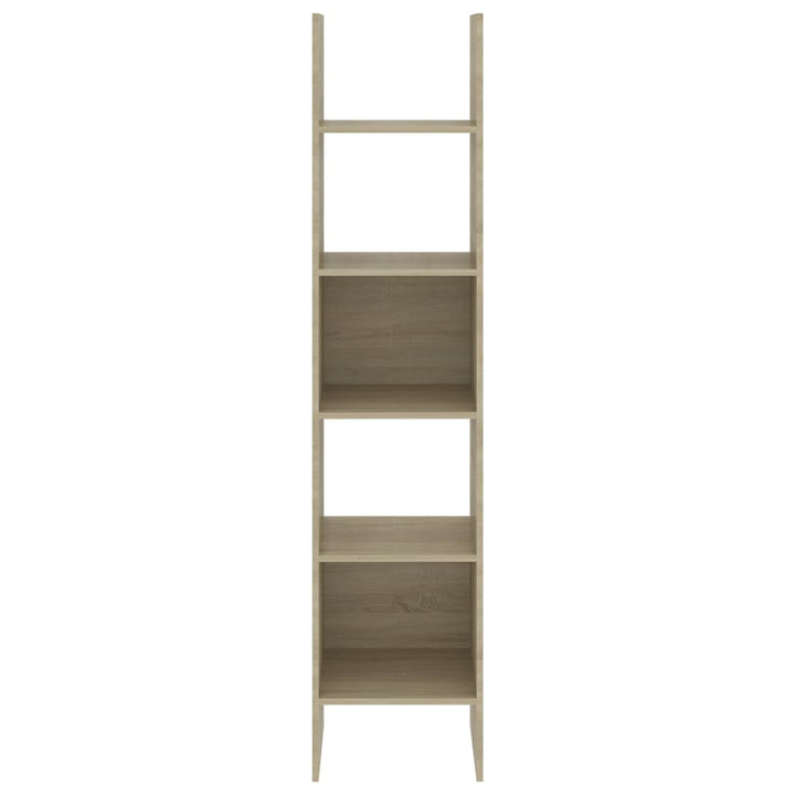 Boekenkast 40x35x180 cm bewerkt hout sonoma eikenkleurig