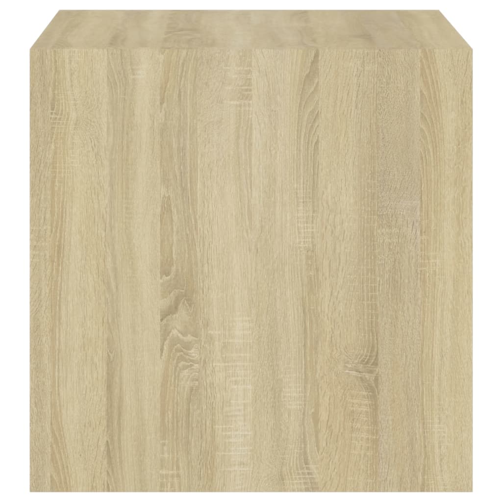 Wandkasten 4 st 37x37x37 cm bewerkt hout sonoma eikenkleurig