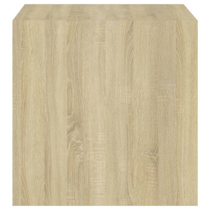 Wandkasten 4 st 37x37x37 cm bewerkt hout sonoma eikenkleurig