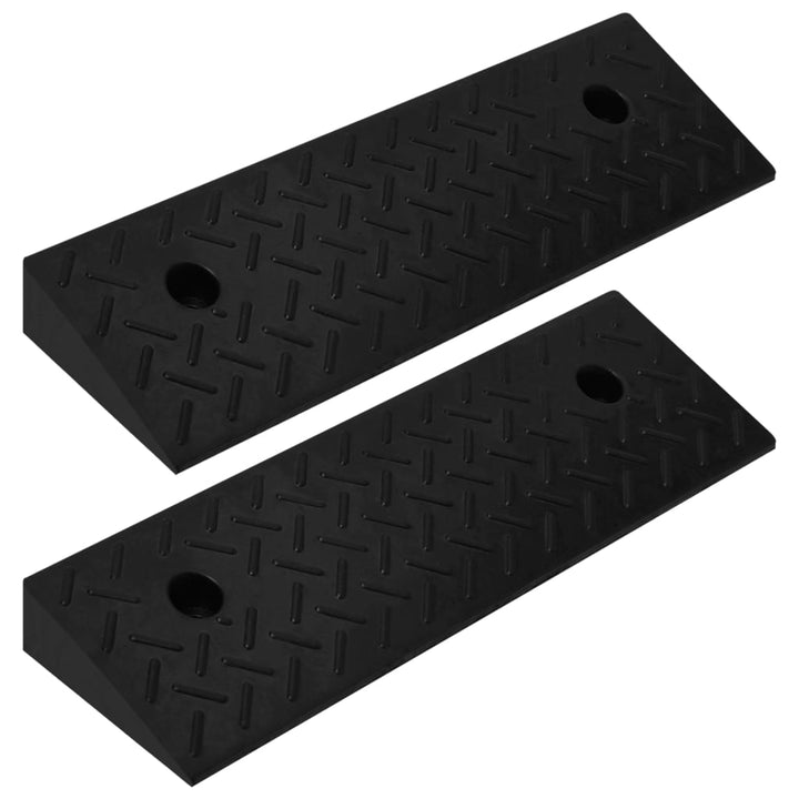 Oprijhulpen 2 st 50x17,5x5 cm rubber