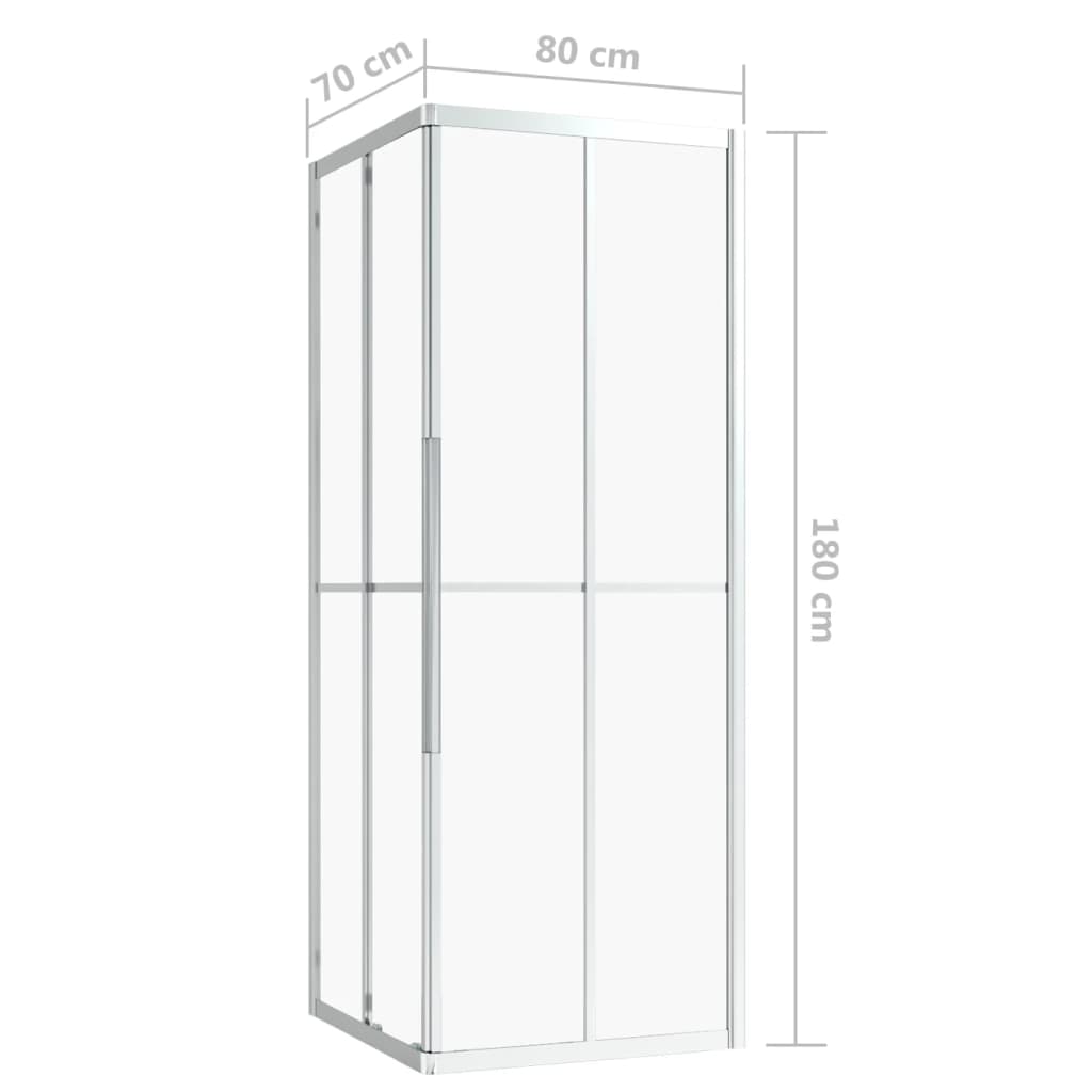 Douchecabine 80x70x180 cm ESG