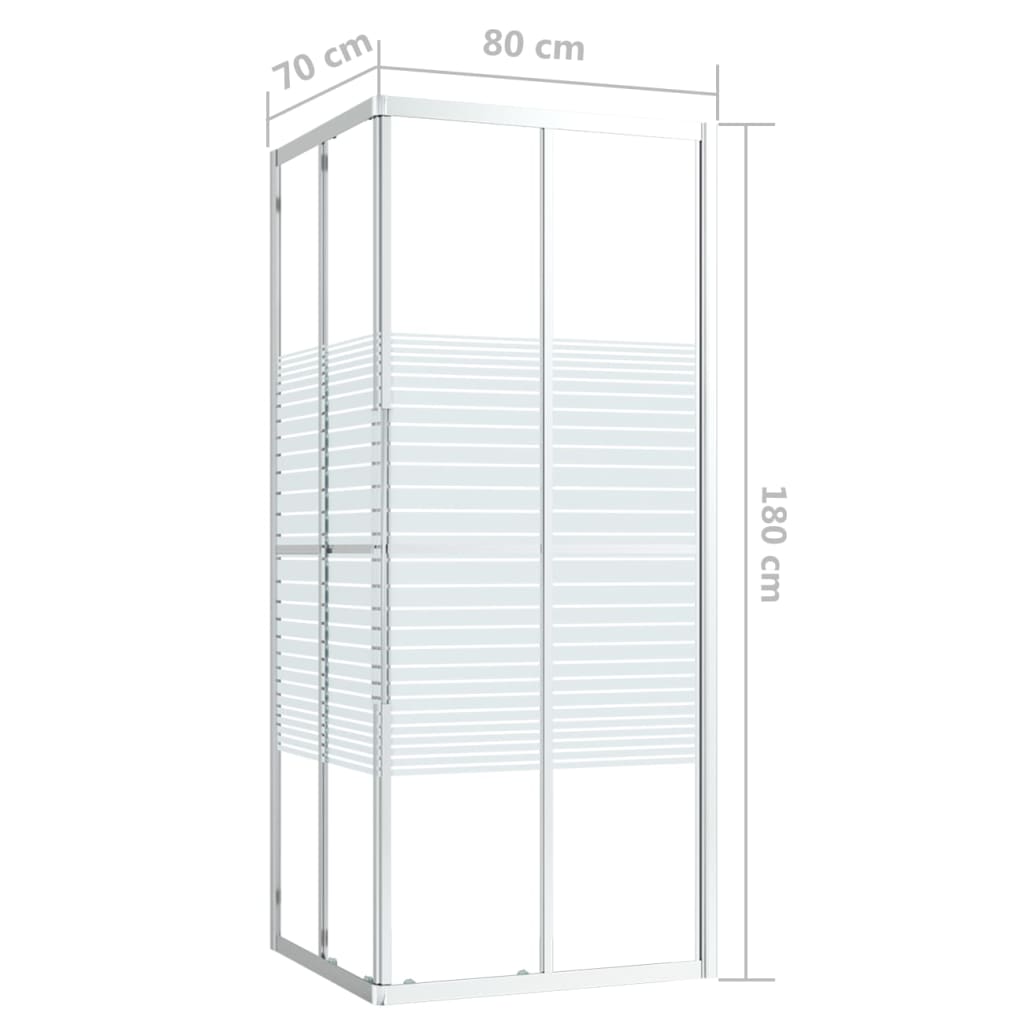 Douchecabine 80x70x180 cm ESG