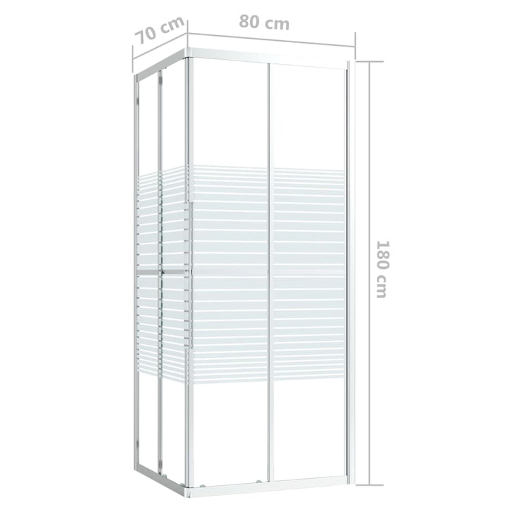 Douchecabine 80x70x180 cm ESG