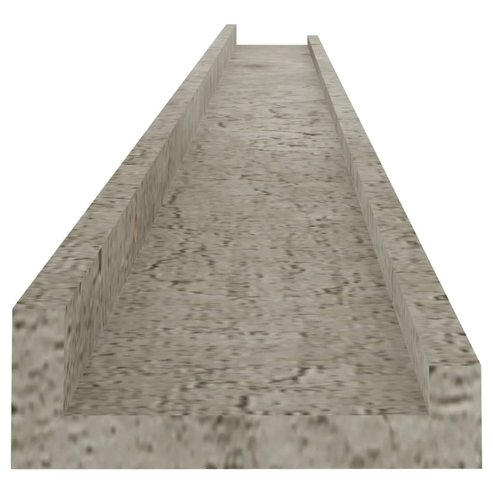 Wandschappen 2 st 115x9x3 cm betongrijs