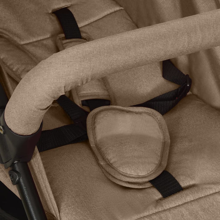 Kinderwagen staal taupe