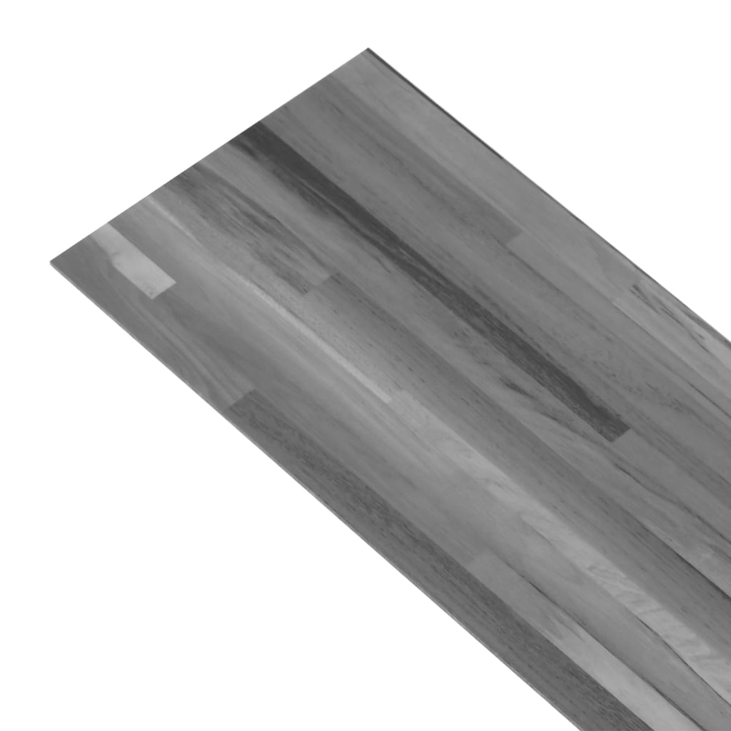 Vloerplanken zelfklevend 5,21 m² 2 mm PVC gestreept grijs