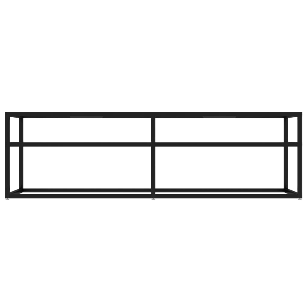 Tv-meubel 140x40x40,5 cm gehard glas transparant