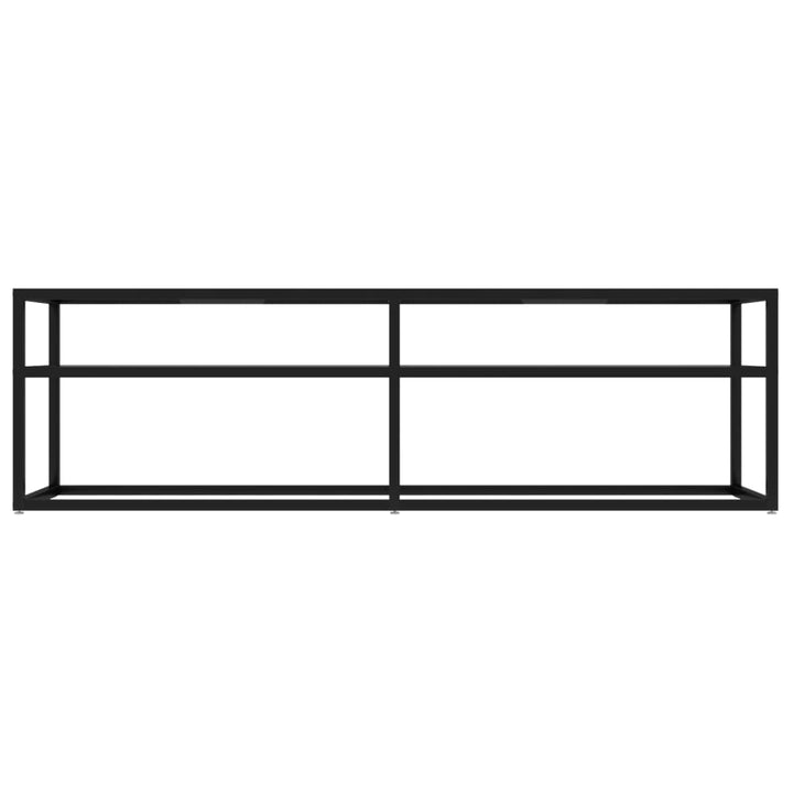 Tv-meubel 140x40x40,5 cm gehard glas transparant