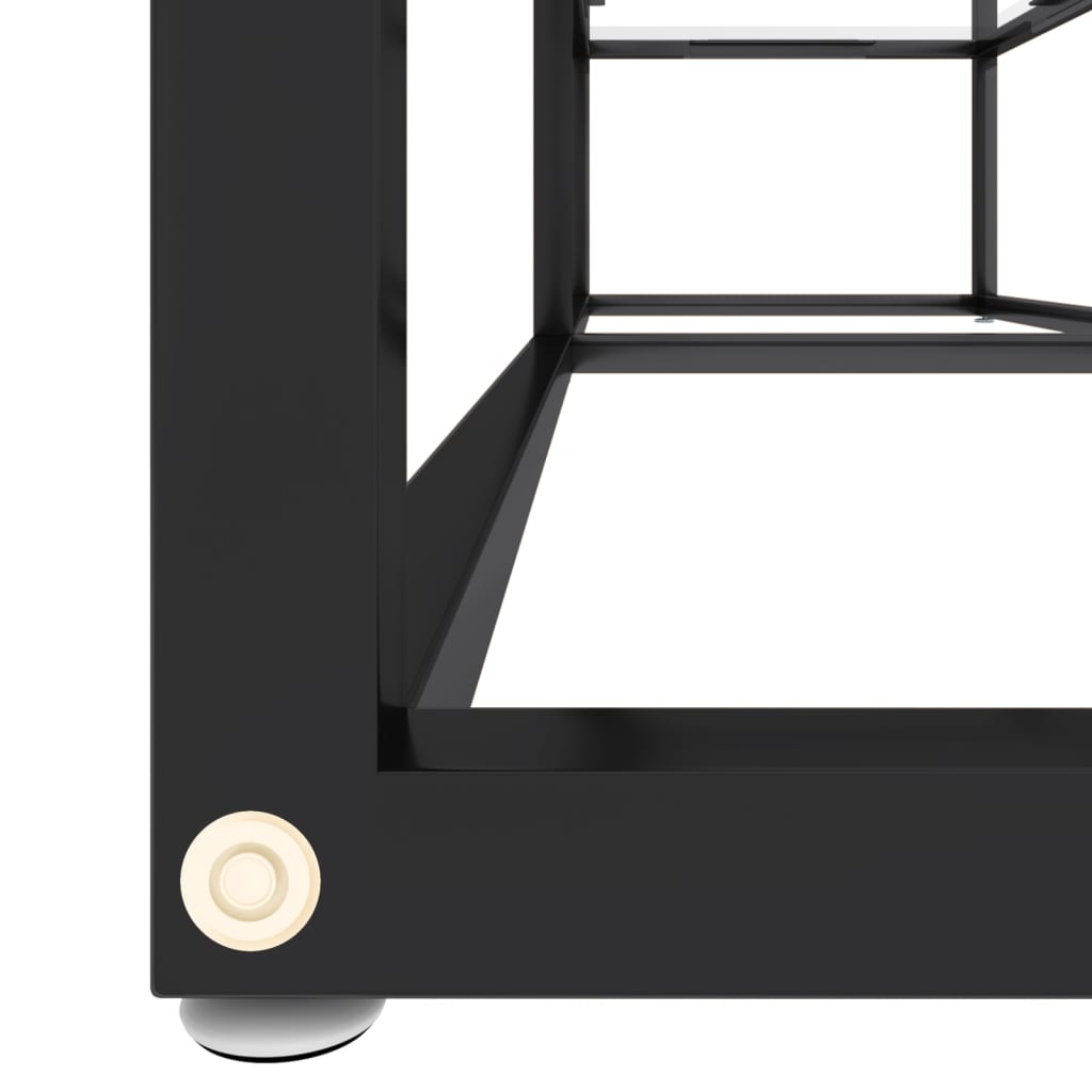 Tv-meubel 140x40x40,5 cm gehard glas transparant