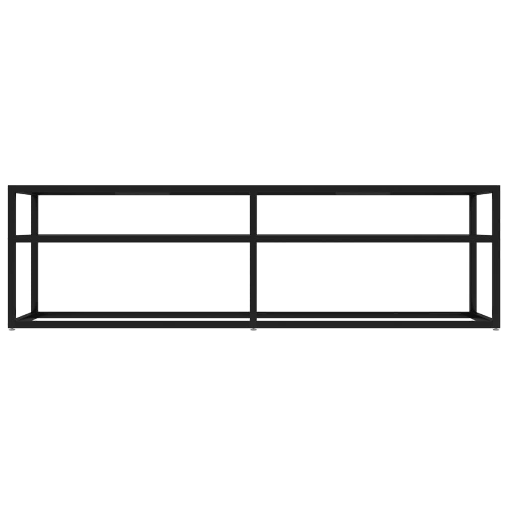 Tv-meubel 140x40x40,5 cm gehard glas zwart