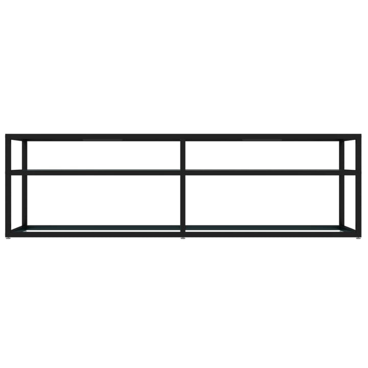 Tv-meubel 140x40x40,5 cm gehard glas witmarmerkleurig