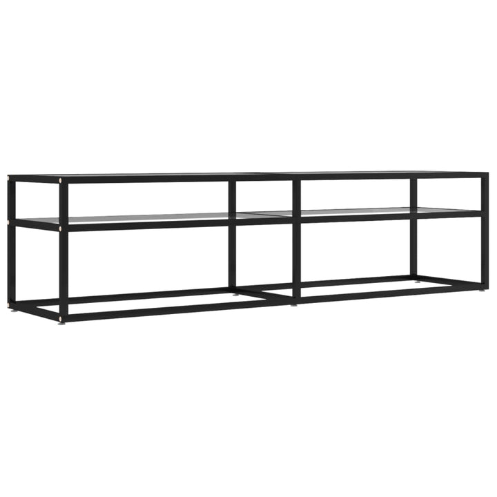 Tv-meubel 160x40x40,5 cm gehard glas transparant