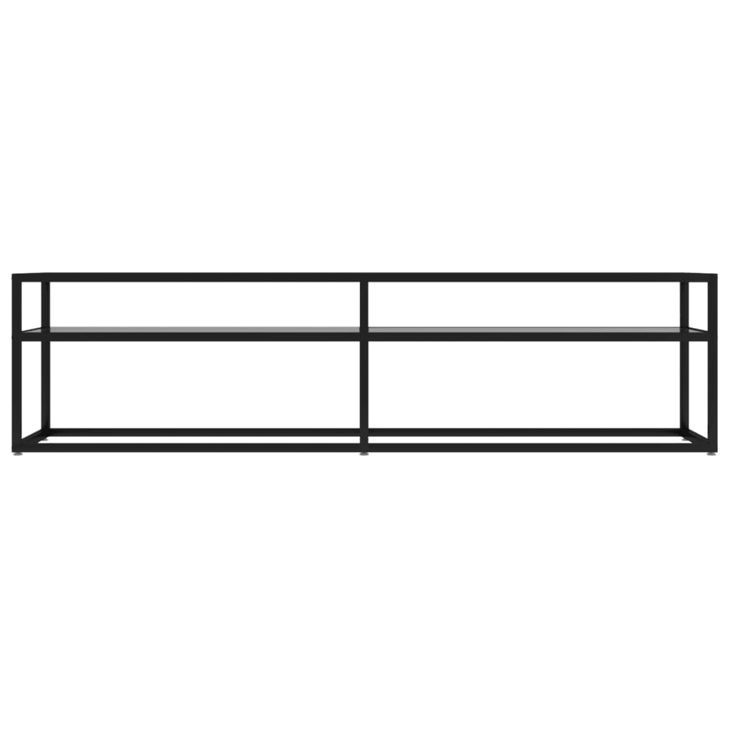 Tv-meubel 160x40x40,5 cm gehard glas transparant