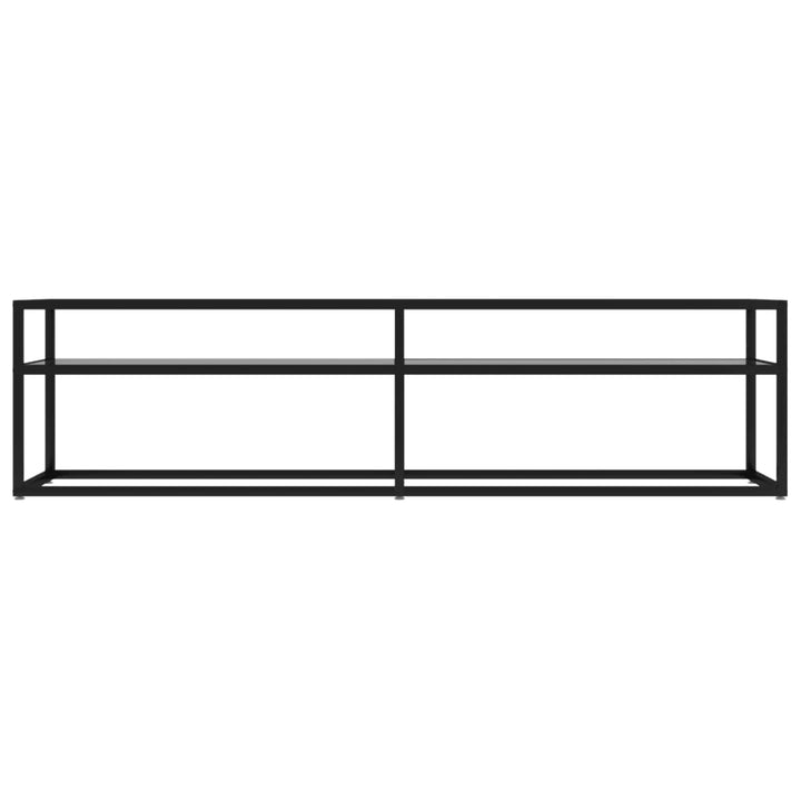 Tv-meubel 160x40x40,5 cm gehard glas transparant