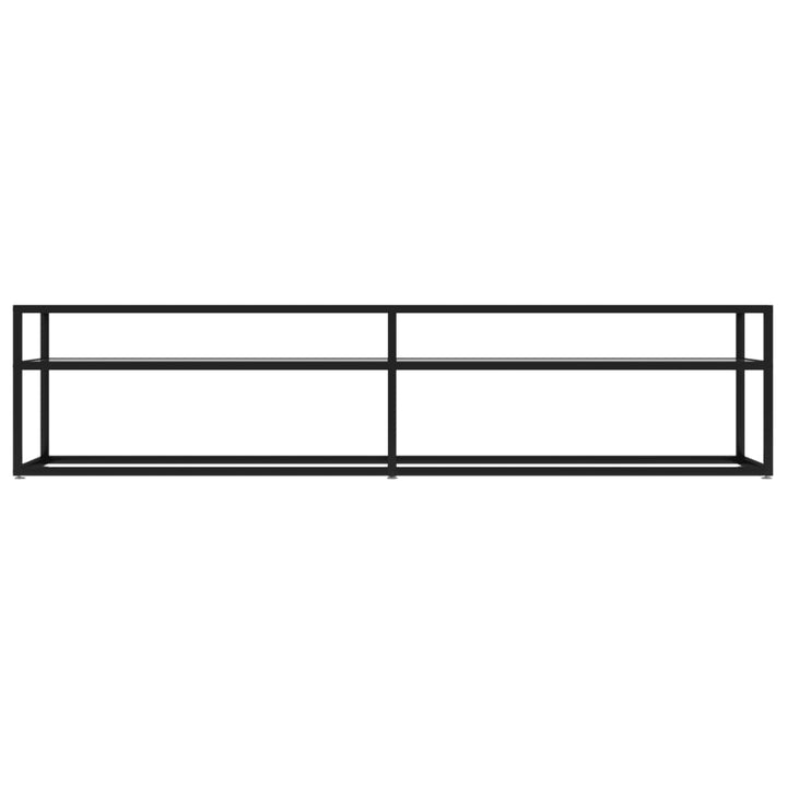 Tv-meubel 180x40x40,5 cm gehard glas transparant