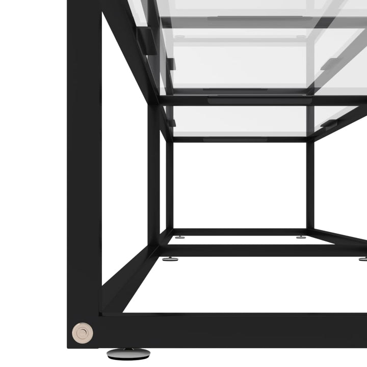 Tv-meubel 200x40x40,5 cm gehard glas transparant