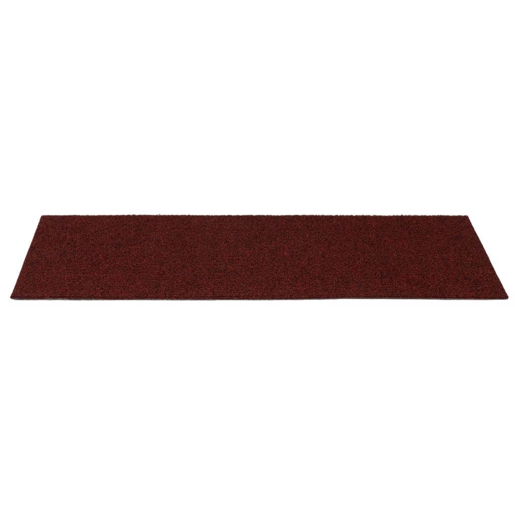 15 st Trapmatten zelfklevend rechthoekig 60x25 cm rood