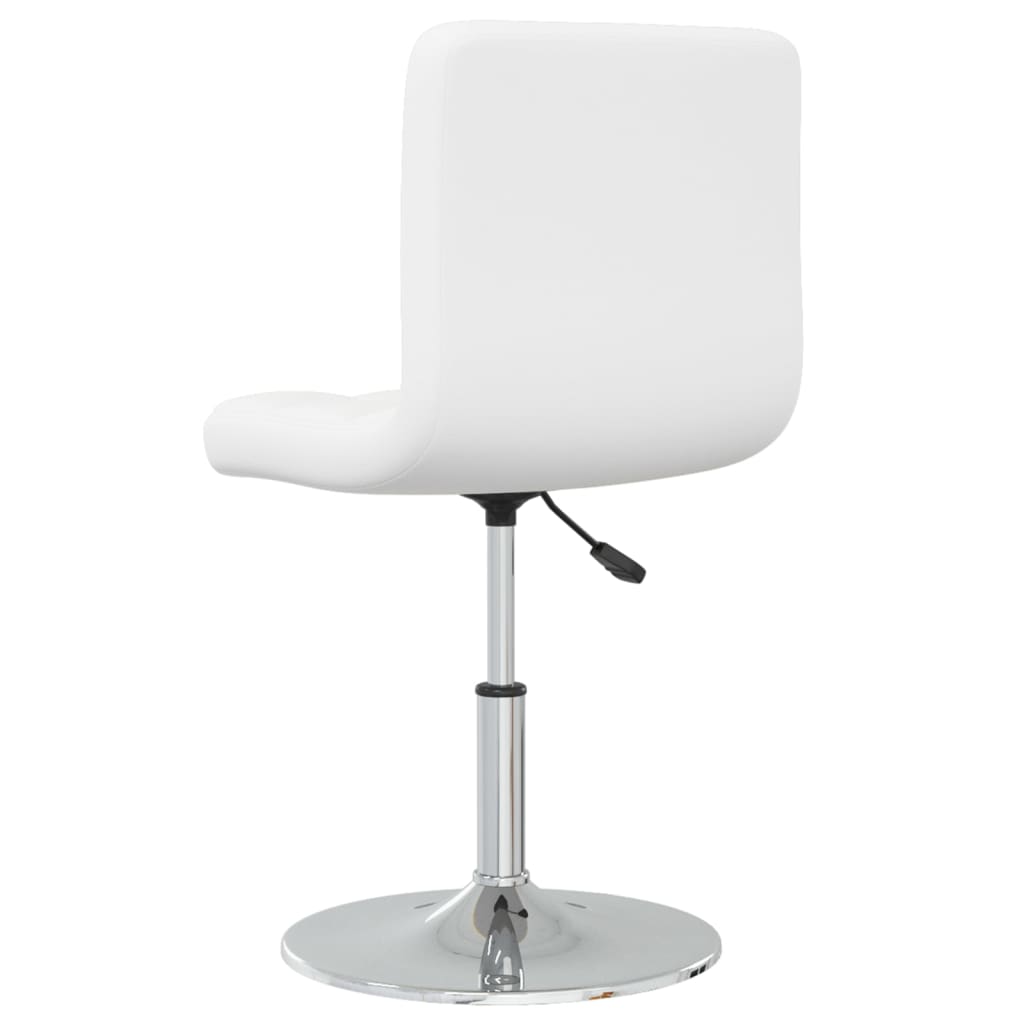 Eetkamerstoelen 4 st kunstleer wit