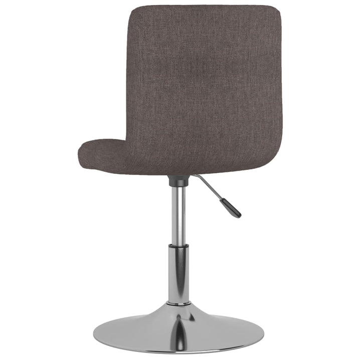 Eetkamerstoelen draaibaar 2 st stof taupe