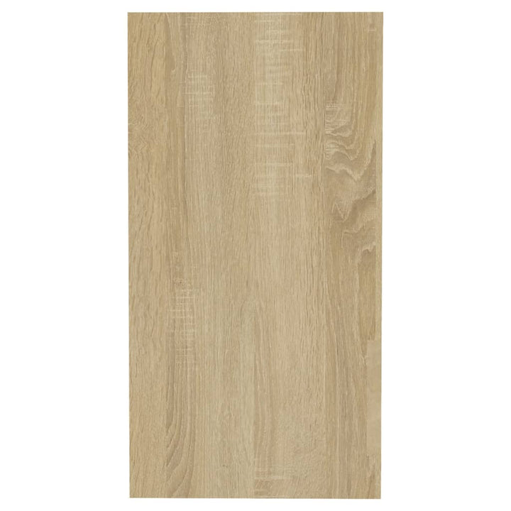 Bijzettafel 50x26x50 cm bewerkt hout sonoma eikenkleurig