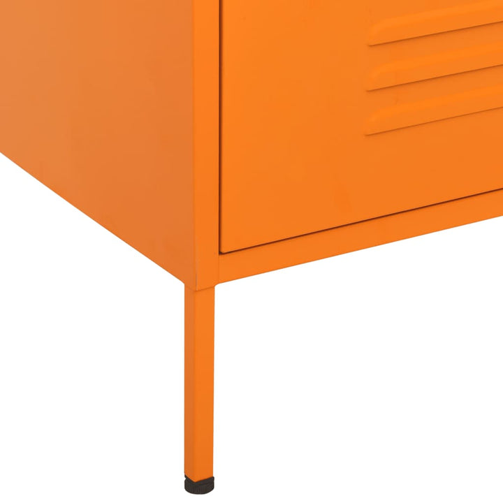 Ladekast 80x35x101,5 cm staal oranje