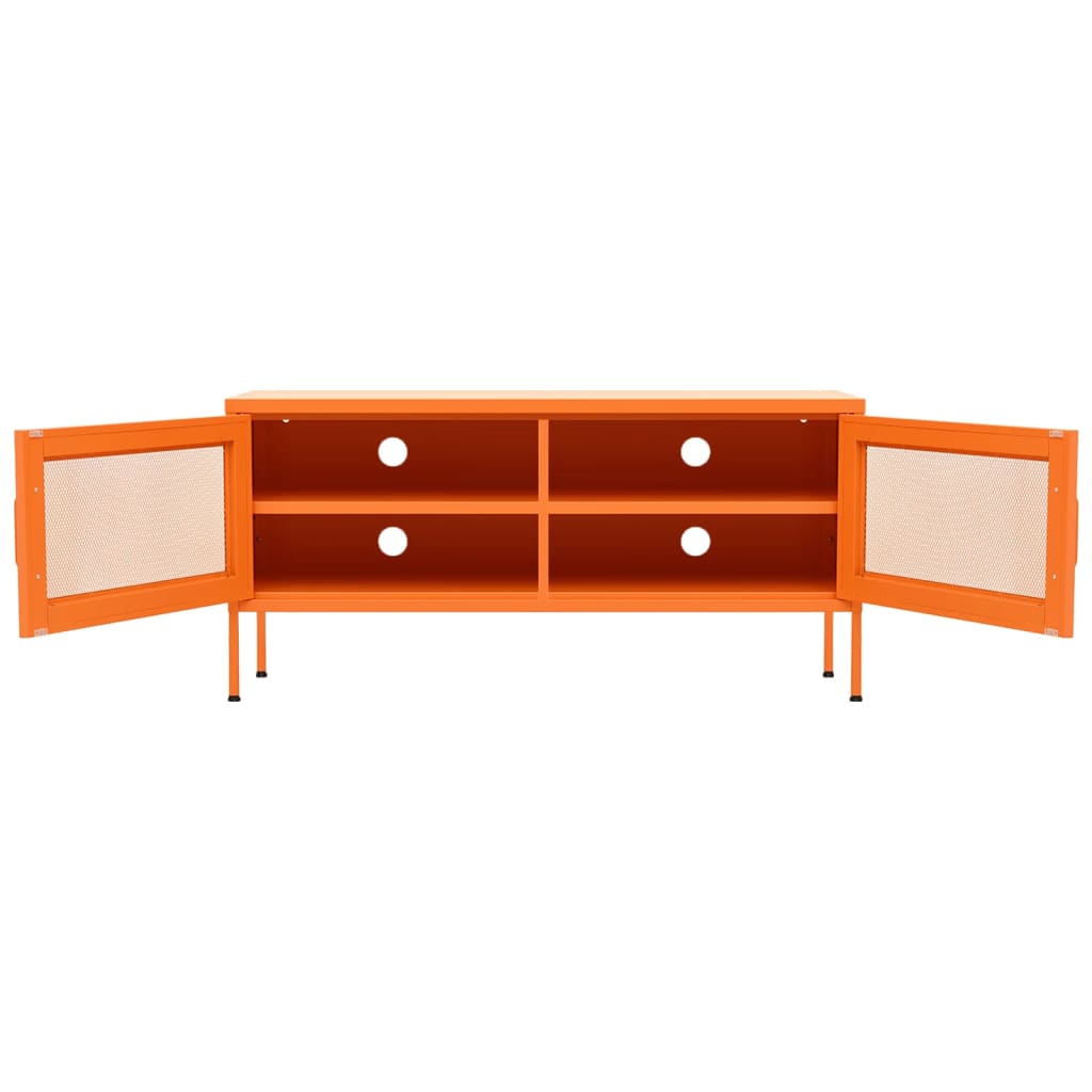 Tv-meubel 105x35x50 cm staal oranje