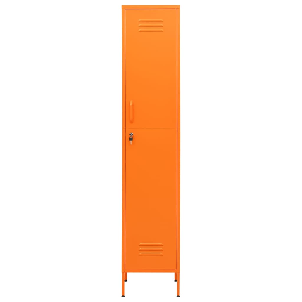 Lockerkast 35x46x180 cm staal oranje