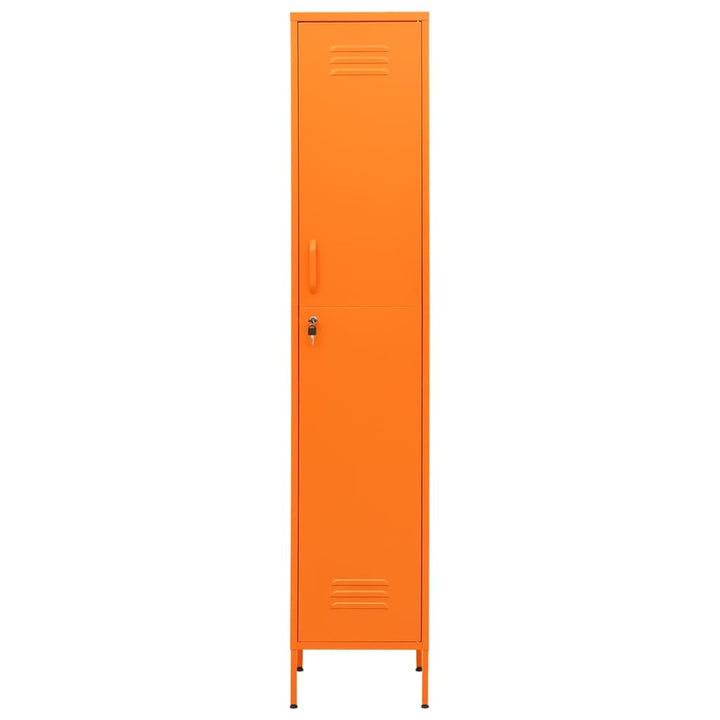 Lockerkast 35x46x180 cm staal oranje