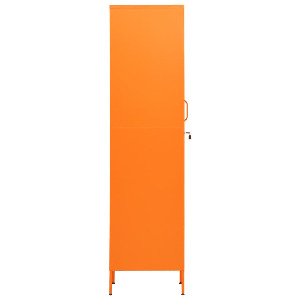 Lockerkast 35x46x180 cm staal oranje