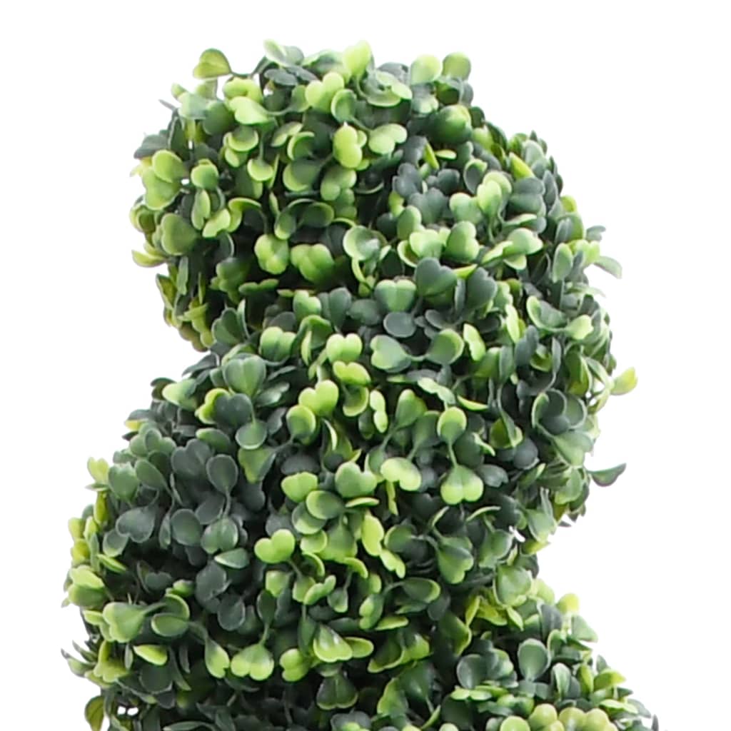 Kunstplant met pot buxus spiraal 117 cm groen