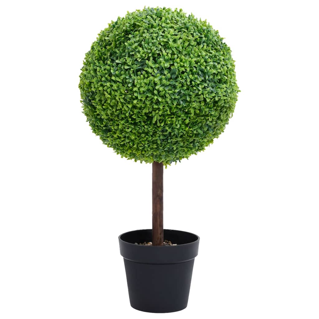 Kunstplant met pot buxus bolvorming 71 cm groen