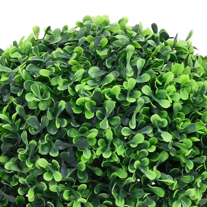 Kunstplanten met pot 2 st buxus bolvorming 27 cm groen