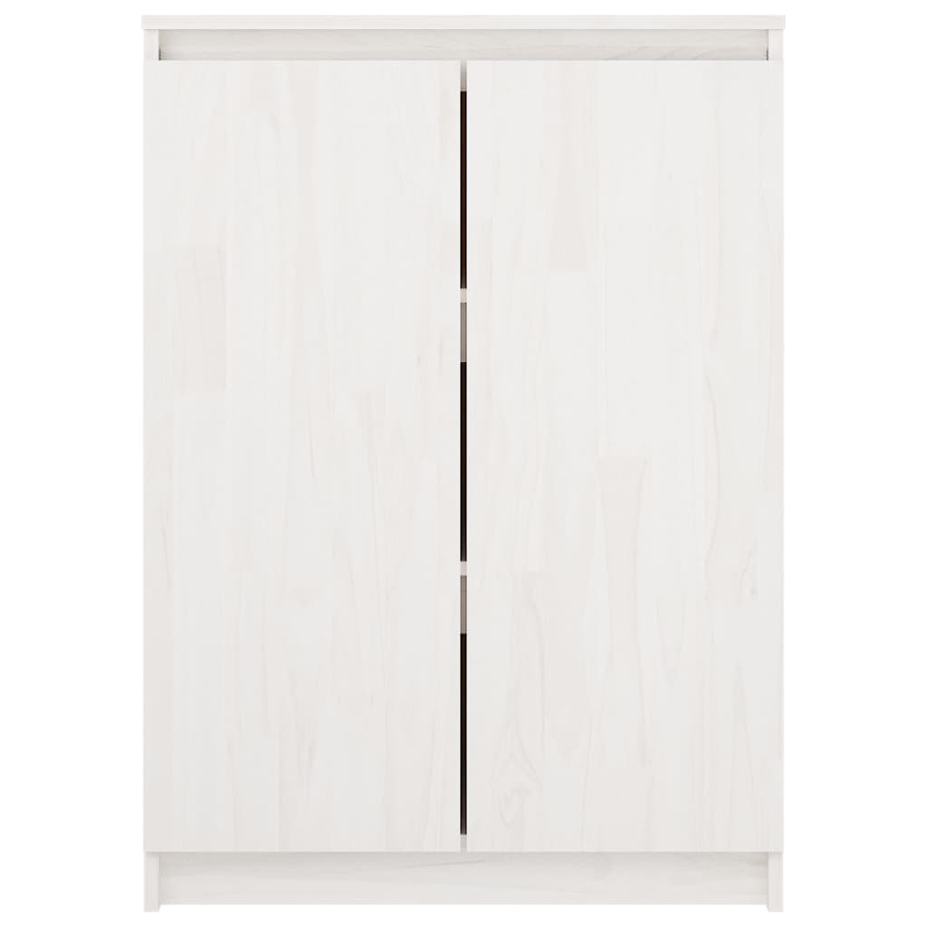 Dressoir 60x36x84 cm massief grenenhout wit