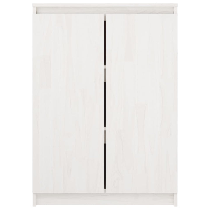 Dressoir 60x36x84 cm massief grenenhout wit