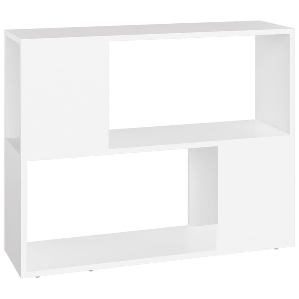 Tv-meubel 80x24x63 cm bewerkt hout wit