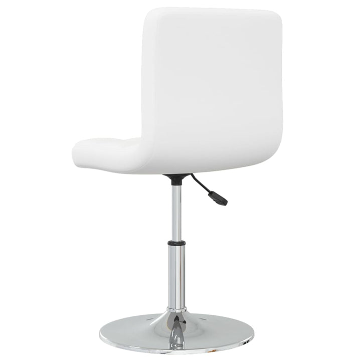 Eetkamerstoelen 6 st kunstleer wit