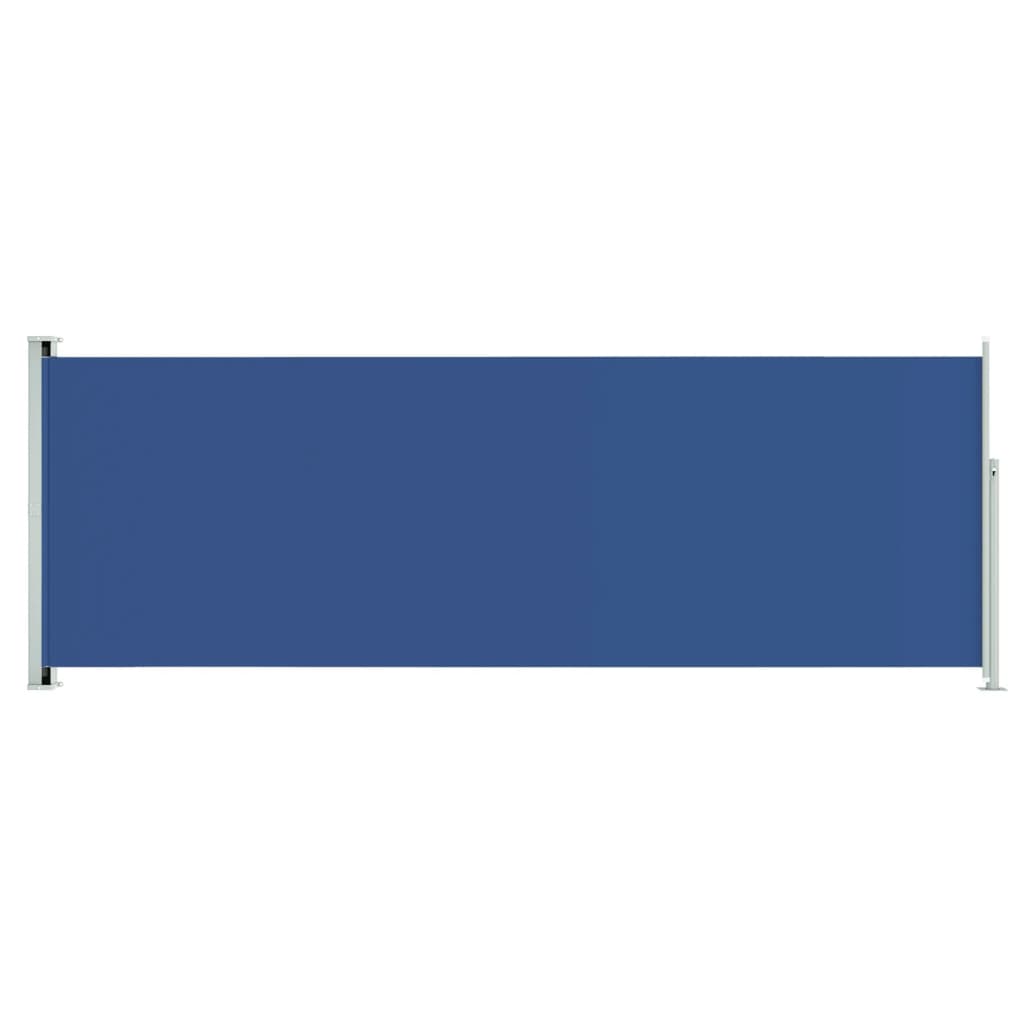 Tuinscherm uittrekbaar 220x600 cm blauw