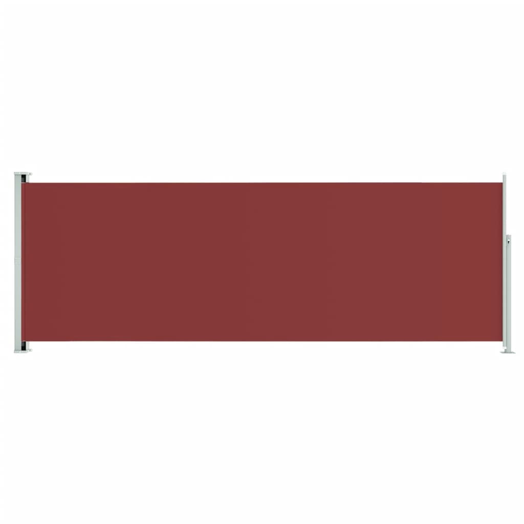 Tuinscherm uittrekbaar 220x600 cm rood