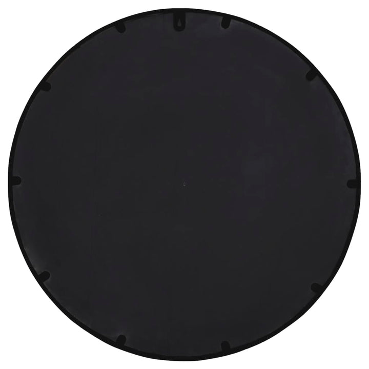 Spiegel rond 60x4 cm ijzer zwart