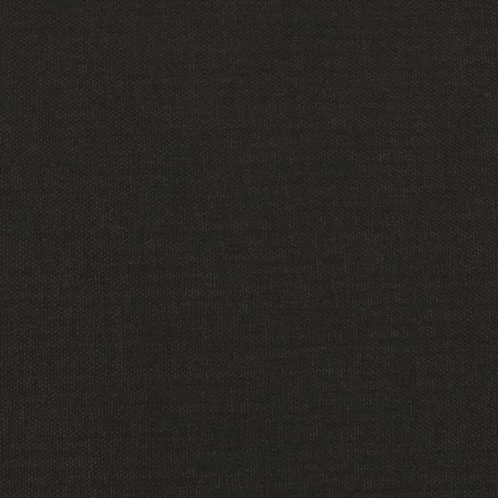 Voetenbank 45x29,5x35 cm stof en kunstleer zwart