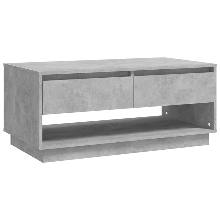 Salontafel 102,5x55x44 cm bewerkt hout betongrijs