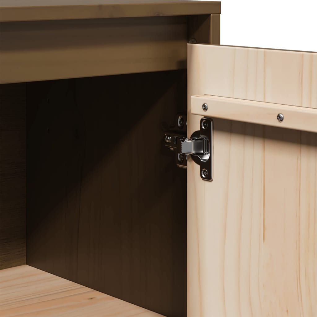 Dressoir 31,5x34x75 cm massief grenenhout honingbruin