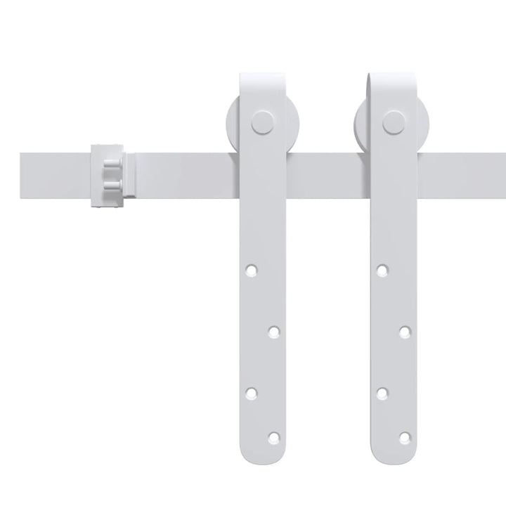 Ophangset voor minischuifdeur 122 cm koolstofstaal wit