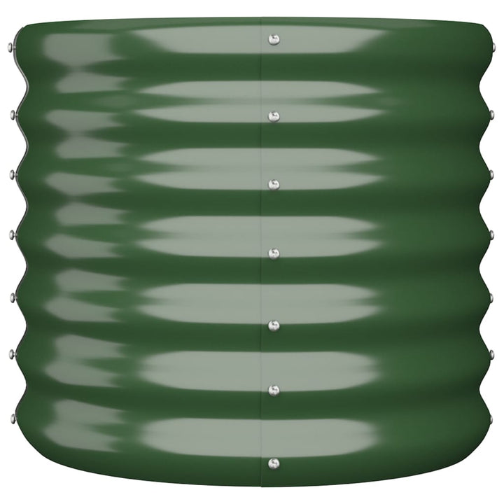 Plantenbak 40x40x36 cm gepoedercoat staal groen